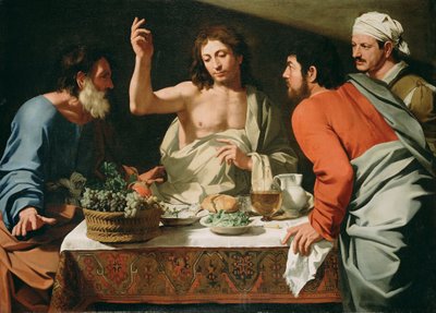Het Avondmaal in Emmaüs door Bartolomeo Cavarozzi